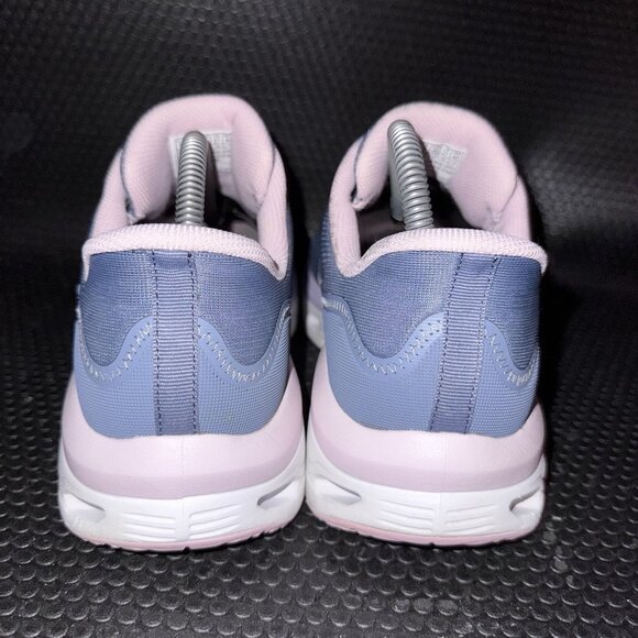 Skechers Slate Slip Ins Glide Step Blue Pink Memory Foam Sneakers Womens Size 10 - Picture 3 of 8